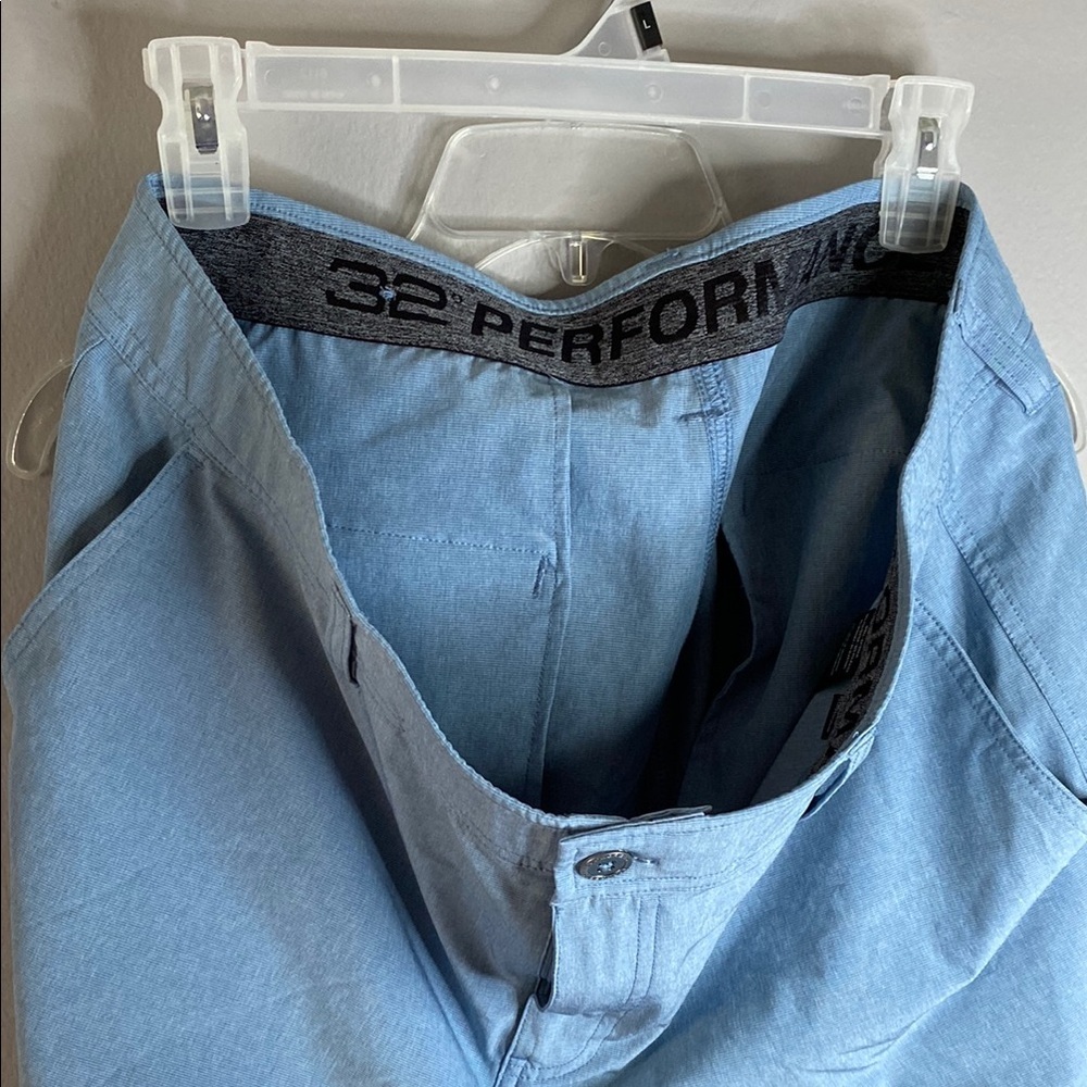 Men's Blue Casual Shorts - Picture 2 of 7